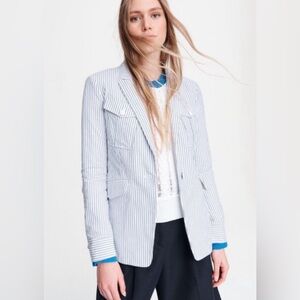 Rag & Bone Owen cotton stripy preppy blazer size 4 sold out 2024 trend